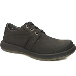 Male Alby 3-Eye Leather Upper Casual in Black