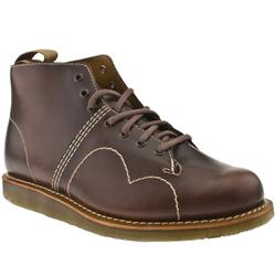 Male Dr Martens Philip Leather Upper Casual Boots in Dark Brown