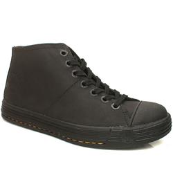 Male Paulie Cap Boot Nubuck Upper Alternative in Black