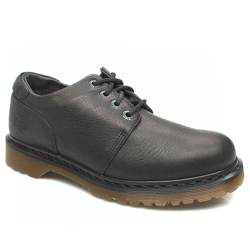 Male Saxon 4Eye Shoe Leather Upper in Black