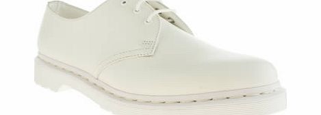 Dr Martens mens dr martens white 1461 mono shoes 3100491020