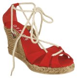 Office Limber Espadrille Red Canvas - 3 Uk