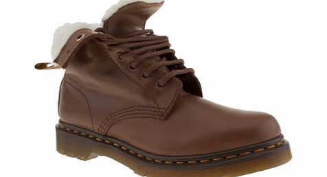 dr martens Tan Serena 8 Eye Boot Boots