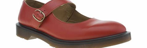 Dr Martens womens dr martens red indica mary jane flats