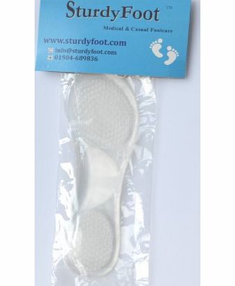Slim Gel Insoles Arch Support Party Feet for ladies Shoes/High Heels (Clear)