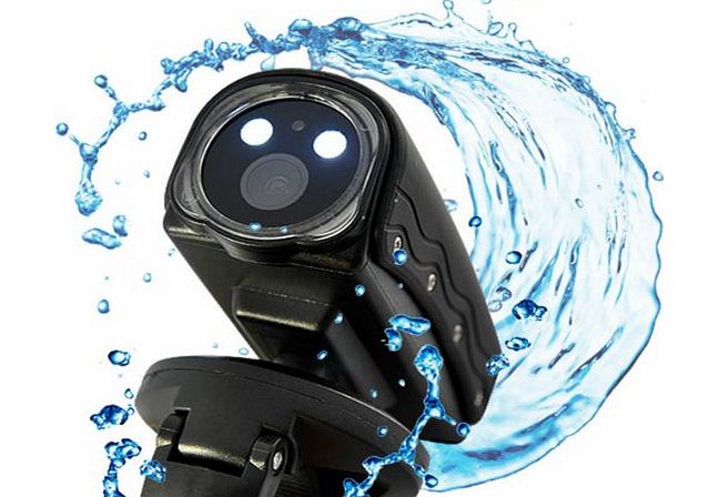 DracoTek Mini 1080p HD Sports Camera camcorder video recorder with 20 Meter Waterproof, LED   Laser Light, HDMI RD32B