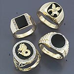Dragon Onyx & Diamond Set Ring