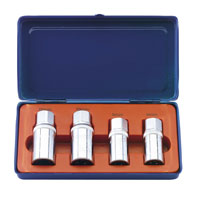 Draper 1/2andquot Square Drive 4 Piece Stud Extractor Set