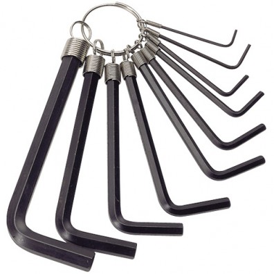Draper 10 Piece Imperial Hexagon Key Set 14122