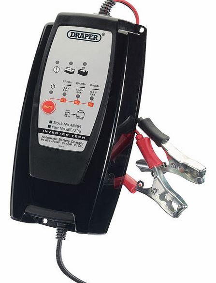 Draper 12v 3.6a Inverter Battery Charger 48484