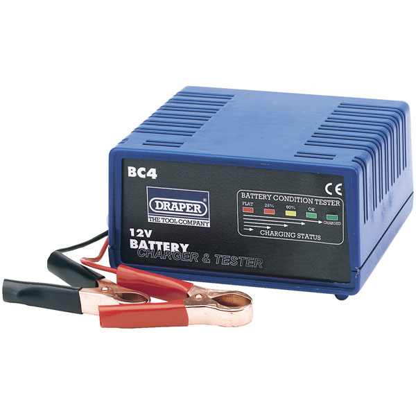 Draper 12v Battery Charger and Tester - 4.5a 72848