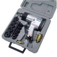 Draper 15 Piece 1/2andquot Square Drive Heavy Duty Air Impact Wrench Kit