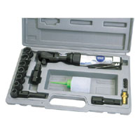 Draper 15 Piece 3/8andquot Square Drive Reversible Air Ratchet   Ratchet Kit