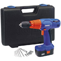 DRAPER 18V C/Less Hammer Drill & Case