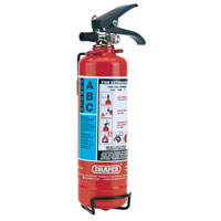 Draper 1Kg Dry Powder Fire Extinguisher