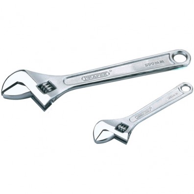 Draper 2 Piece Adjustable Wrench Set 31227