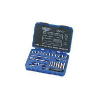Draper 25 Piece 1/4andquot Square Drive Metric Socket Set