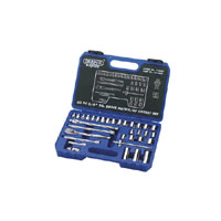 Draper 3/8andquot Square Drive 33 Piecemm / Af Socket Set