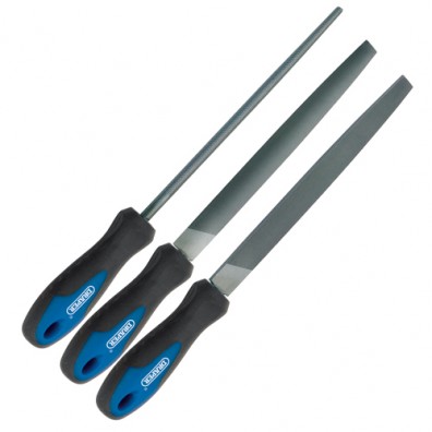 Draper 3 Piece Soft Grip Engineers File Set 44963