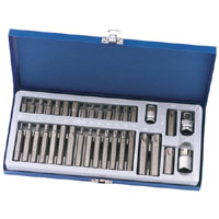 Draper 35 Piece Mixed Hex - Torx Driver Mechanics Bit Set