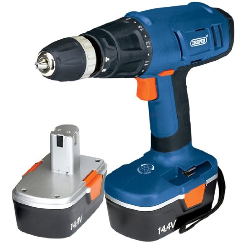 Draper 40763 14.4-Volt Cordless Hammer Drill with Two Ni-CD Batteries