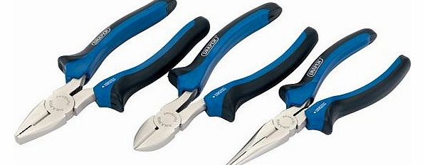 Draper 45864 3-Piece Soft-Grip Pliers Set