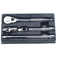 Draper 5 Piece Expert Quality 1/2andquot Square Drive Accessory Set In Insert Tray