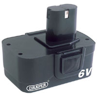 Draper 6V/4Ah Battery For Rechargeable Halogen Lamps S/Ns.55947, 55948 and 55949