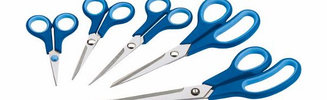 Draper 75552 5-Piece Soft-Grip Household Scissors Set