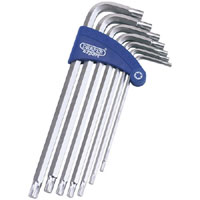 DRAPER 7Pc Ribe Key Set With Holder
