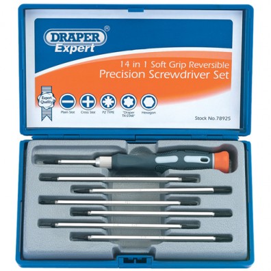 Draper 8 Piece Reversible Precision Screwdriver