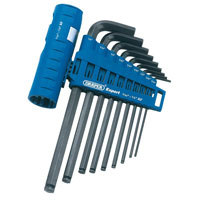 Draper 9 Piece Imperial 1/2 Ball End Hexagon Key Set
