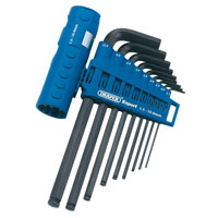 Draper 9 Piece Metric 1/2 Ball End Hexagon Key Set