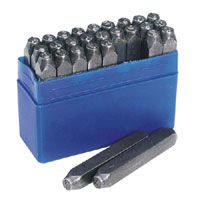 DRAPER A-Z Letter Stamp Set 3/16