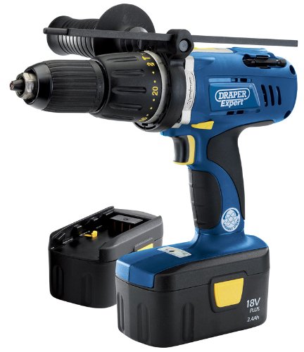 Expert 41410 18-Volt Cordless Combination Hammer Drill with 2 Batteries