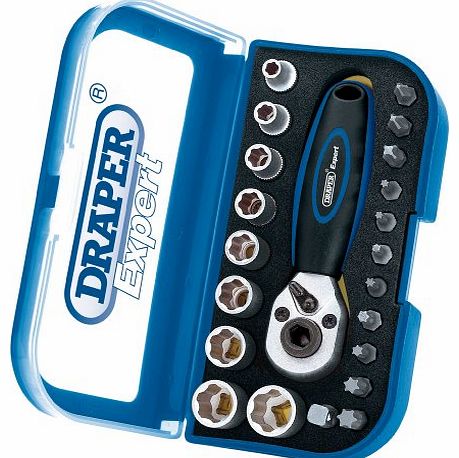 Draper Expert 41451 22-Piece 1/4-Inch Square Drive Double Driver Set