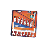 DRAPER Flex Head Gear Wrench Set 7Pc
