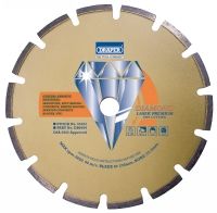 Draper Power Tool Accessory - 350mm X 25.4mm Diamond Blade