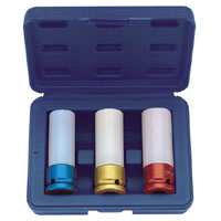 Draper Set Of Expert Hi Torq Wheel Nut Sockets For Aluminium Wheels