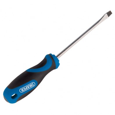 Draper Soft Grip Plain Slot Screwdriver 250mm x