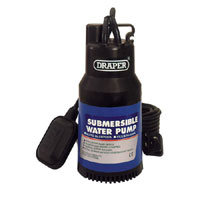 Draper Submersible Clean Water Pump 9.5m Lift and 250l/m Max Flow   Float Switch 240v