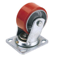 Draper Swivel Plate Fixing Heavy Duty Polyurethane Wheel