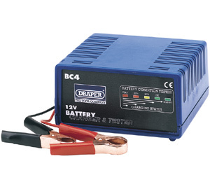 Draper 72848 - 12V Battery Charger & Tester - 4.5A