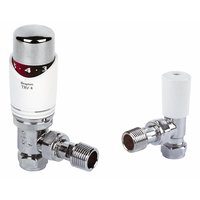 TRV4 White and Chrome TRV 15mm Angled and L/S