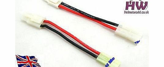 Dream Army AIRSOFT WIRE BATTERY ADAPTER CONNECTOR TAMIYA LARGE MALE SMALL FEMALE SET PLUG @ HELMET WORLD