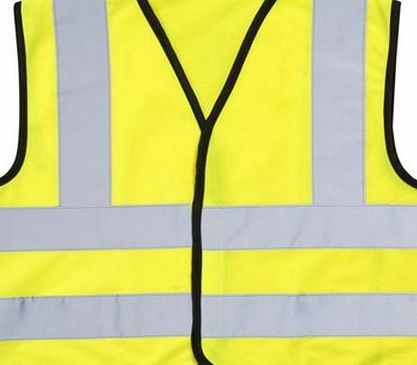 Dream Design Childs Kids Hi Vis Vest Waistcoat7-9 Yellow