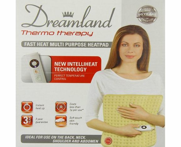 Dreamland 16052 Thermo Therapy Heat Pad in Cream