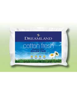 dreamland Cotton Fresh Pair of Pillows