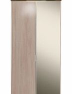 Dreams Berkeley 2 Door Wardrobe - Oak/Mirrored