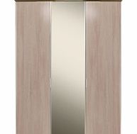 Dreams Berkeley 3 Door Wardrobe - Oak/Mirrored